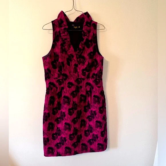 Just...Taylor | Dresses | Fuchsia And Black Dress | Poshmark